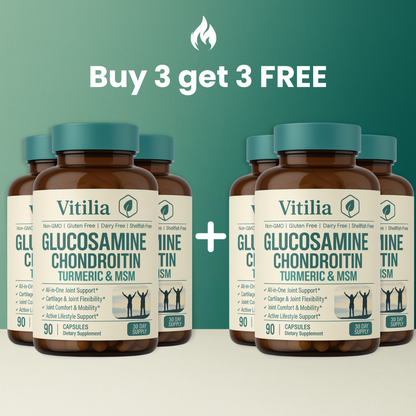 Vitilia™ Glucosamine & Turmeric Supplement