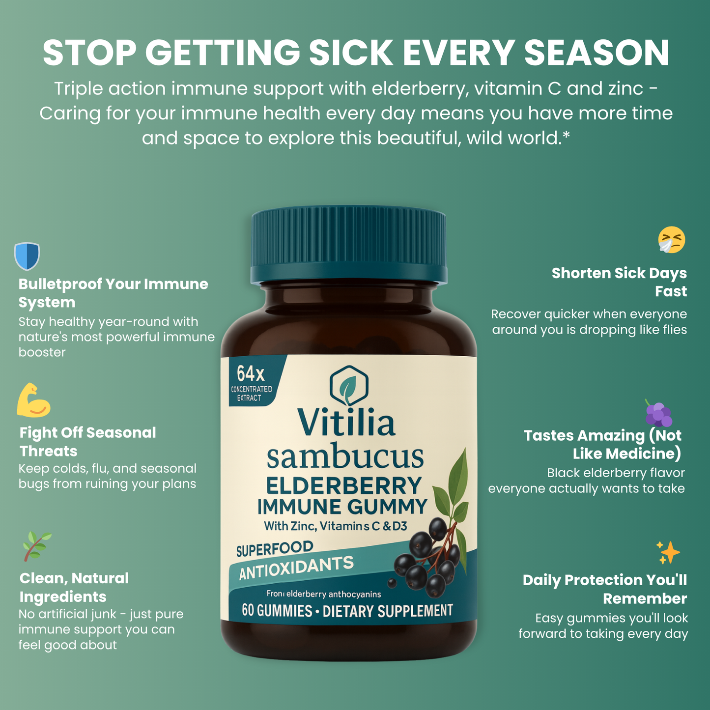 Vitilia™  Elderberry Gummies