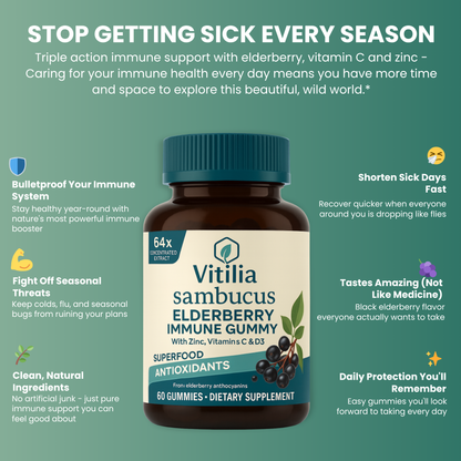Vitilia™  Elderberry Gummies