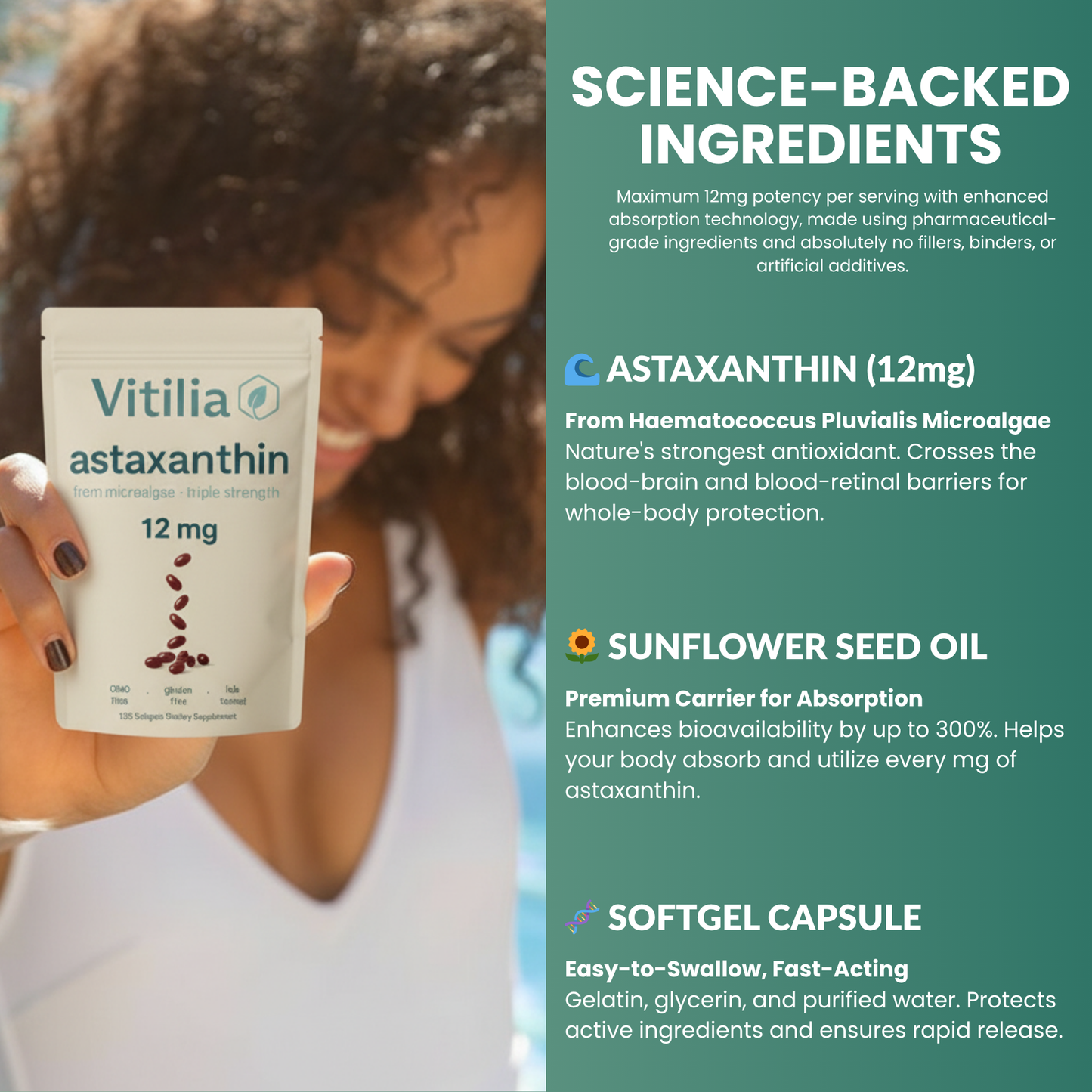 Vitilia™ Astaxanthin Supplement