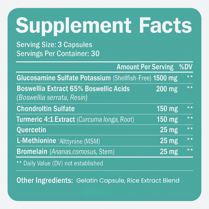 Vitilia™ Glucosamine & Turmeric Supplement