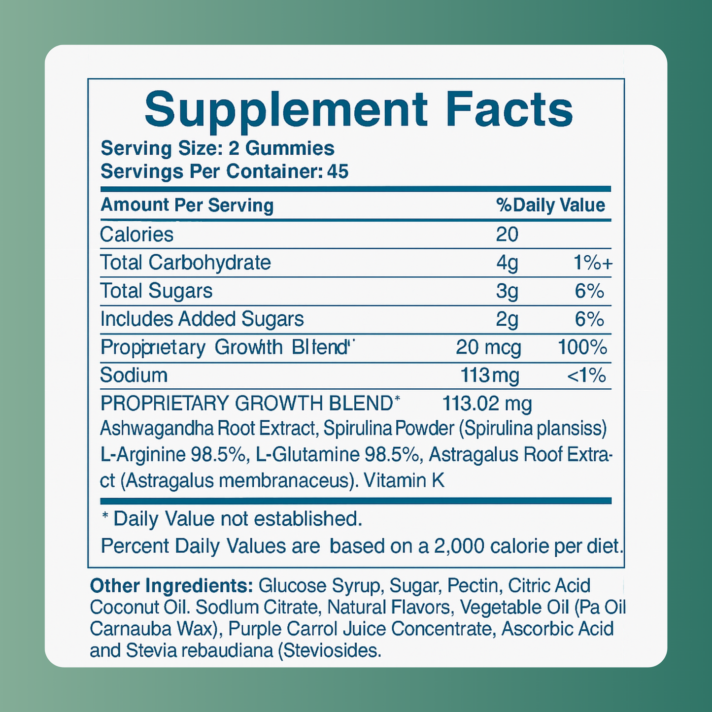 Vitilia™ Heightener Gummies