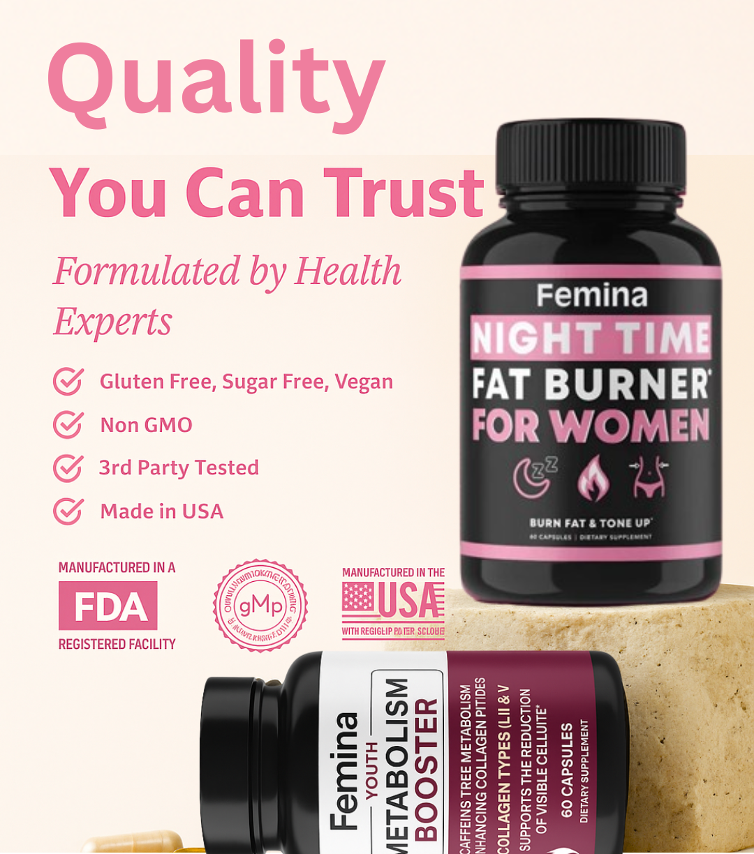 Femina™ Fat Burner + Youth Metabolism Booster Combo